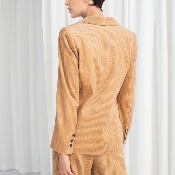 & And Other Stories Camel Corduroy Blazer Academia Old Money Size US 6 - Picture 2 of 7